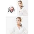 thumbnail image 3 of CHUNTIAN Mulberry Silk Scarfs Women Small Square Scarf 21" x 21" Breathable Lightweight Neckerchief Headscarf, 3 of 7