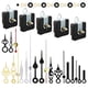 thumbnail image 1 of 5 Pcs Clock Movement Mechanism Parts Silence Quartz DIY Wall Clock with 7 Different Pairs Clock Hands Replacement Kit, 1 of 5