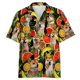 thumbnail image 3 of Camisa hawaiana con estampado 3D de Shiba Inu para hombre, divertida camisa hawaiana con estampado de animales, blusas casuales de manga corta con solapa para verano, 3 of 5