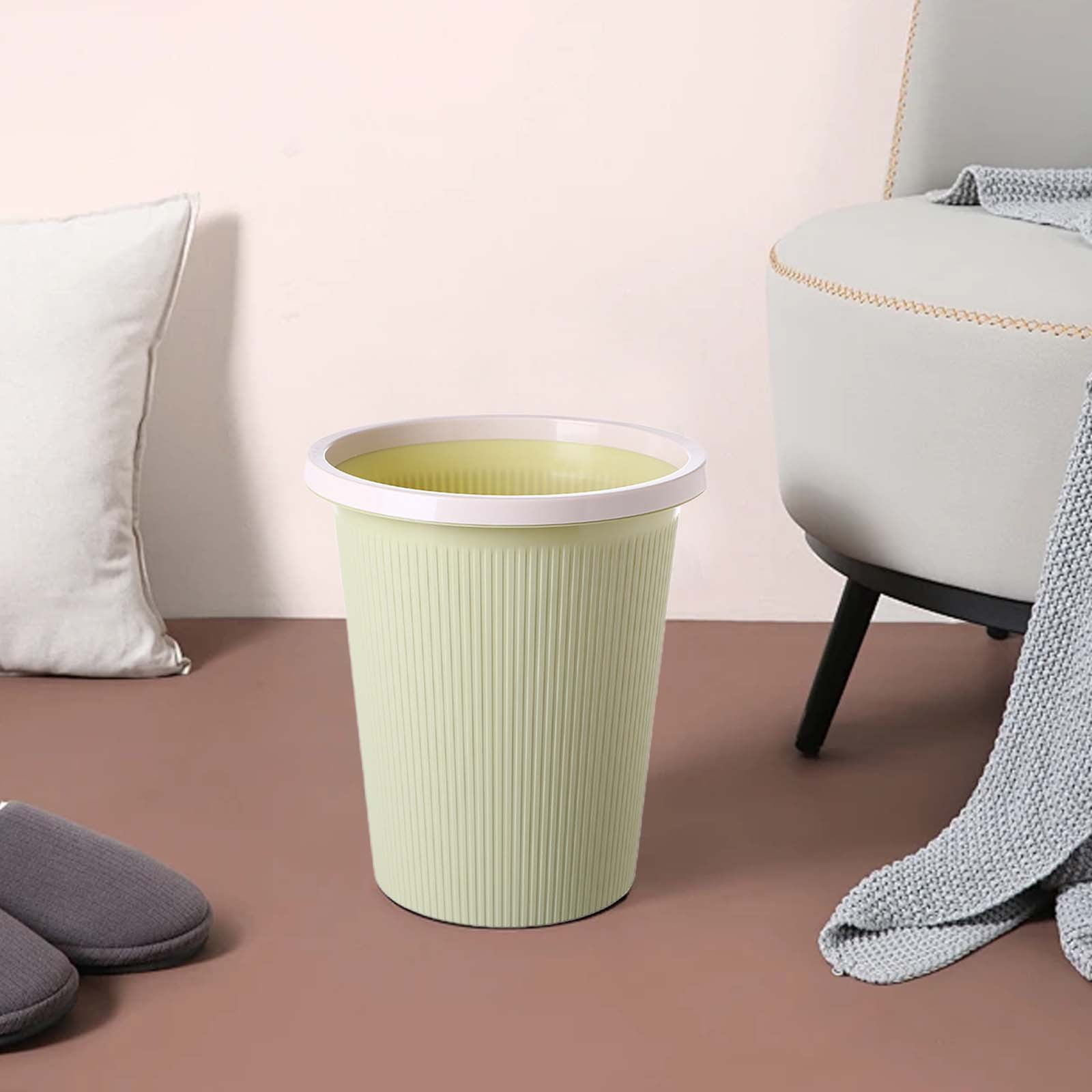 Tahtuvzn School Cleaning Gadgets Garbage Can Trash Pressure Wastebaskets for Bathroom Bedroom Office Kitchen Small Space Living Bin
