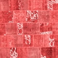 thumbnail image 1 of Ahgly Company Indoor Square Patchwork Red Transitional Area Rugs, 7' Square, 1 of 4