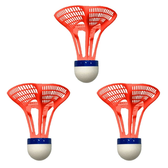 Windproof Outdoor Shuttlecocks 3Pcs, for Training Badminton Nylon Ball