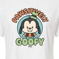 thumbnail image 3 of Disney - Pawsitively Goofy - Juniors Cropped Cotton Blend T-Shirt, 3 of 5