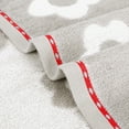thumbnail image 4 of Unique Bargains 4 Pcs Cute Floral Cotton Soft Towels 14 x 30 Inch Grey/Yellow, 4 of 5