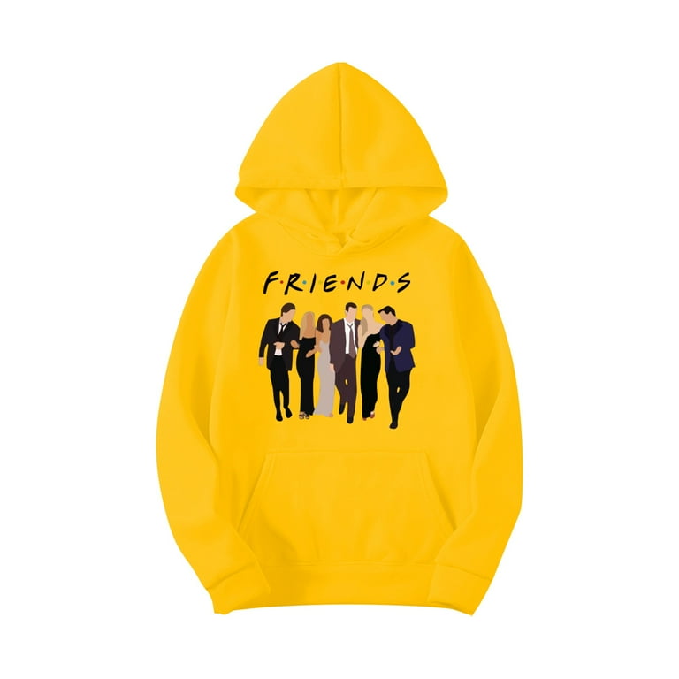 Yellow friends hoodie hotsell