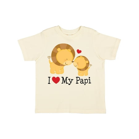 

Inktastic I Love My Papi Childs Gift Toddler Boy or Toddler Girl T-Shirt