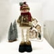 thumbnail image 4 of Muñeca Elástica de Tela A Cuadros con Copos de Nieve, Decoración Navideña para Hoteles y Centros Comerciales, Adornos de Diseño, Decoración Retro Navideña, 4 of 5
