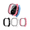 thumbnail image 1 of wonima02 [3-Pack Case Compatible for Gizmo Watch 3 Screen Protector for Kids, Tempered Glass Cover Only Compatible with Verizon Gizmo Watch 3(Black+Clear+Pink), 1 of 1