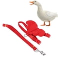 thumbnail image 2 of M Buder Arnés y Correa Ajustable para Patos, Pollos y Gansos, Cuerda de Tracción para Mascotas Pequeñas, Chaleco de Caminata al Aire Libre, Rojo, M, 38.1 cm / 15 inches [cite: 72], 2 of 9