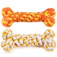thumbnail image 1 of 2PCS Bone Dog Bite Toy Interactive Cotton Rope Dog Chew Toy Pet Teething Toy, 1 of 10