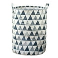 thumbnail image 3 of Patterned Linen Laundry Hamper Large Open Top Stylish Breathable Fabric For Home Durable Design, 3 of 5