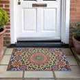 thumbnail image 5 of Multicolor Bohemian Mandala Pattern Outdoor Area Rug, 5 of 5