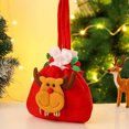 thumbnail image 1 of Festive Reusable Christmas Gift Bag ,Brushed Cloth Candy & Apple Pouch, Premium Holiday Decoration, 1 of 3