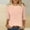 A05-Orange, variant on Zysthvn Summer Tops for Women 3/4 Sleeve Casual Tshirts for Women Loose Fit Lightweight Solid Crew Neck