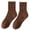 Coffee, variant on HJYCHN Crew Socks for Women Couples Spring Summer Tube Solid Color Socks Men's and Women's Sweat Absorbent Breathable Sports Socks for Women Coffee One Size