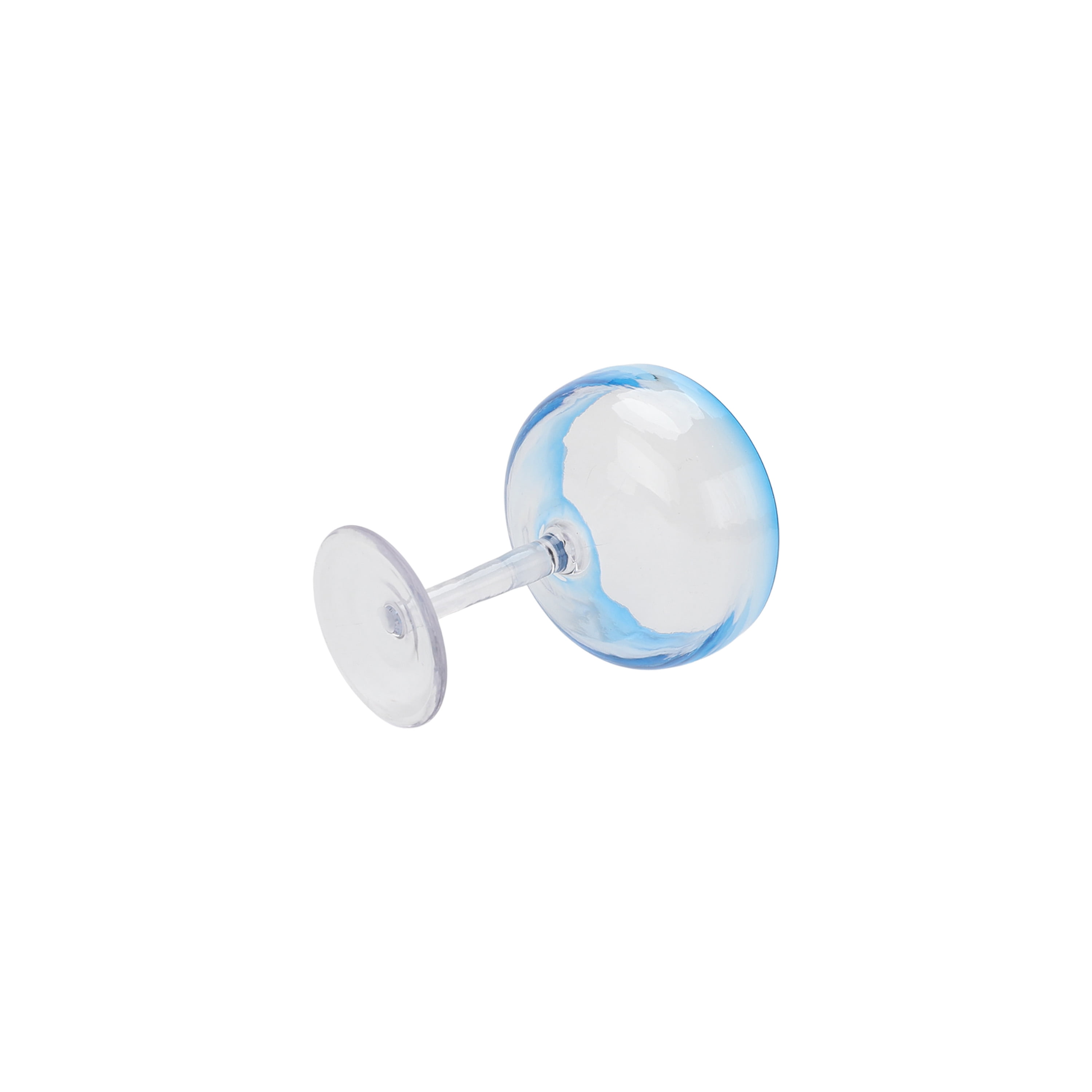 Mainstays by Becky G. & Alejandra 18 oz Acrylic Margarita Glass, Blue Rim