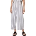 thumbnail image 1 of Pantalones informales de pierna ancha Minkpink Rayas Negro Mediano, 1 of 1