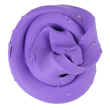 DIY Fluffy Slime Stress Relief Clay - Purple Anxiety Reducer Toy for Kids & Adults