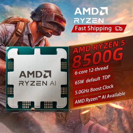 AMD RYZEN™ 5 8500G 100% Brand New CPU Gaming Processor 6-Core 12-Thread 5GHz 4NM 22MB Socket AM5 AMD Ryzen AI Available