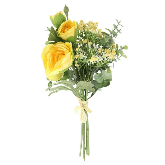 WRISTBIQUE wedding florals Lifelike Babysbreath Yellow 1Pack