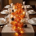 thumbnail image 5 of Halloween LED Garland 70.8 Inch Yellow with String Lights, Glowing Plastic Rattan Vine for Fireplace Stairs Wall Decor, Festival Party Ornament, 5 of 9