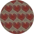 thumbnail image 1 of Ahgly Company Machine Washable Indoor Round Transitional Dark Gold Brown Area Rugs, 3' Round, 1 of 7