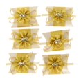 thumbnail image 3 of Cajas de regalo de almohada de flores de 6 piezas Sunnimix favores de fiesta de cumpleaños de boda Oro, 3 of 8
