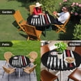 thumbnail image 3 of Baseball USA Flag Round Fitted Tablecloth with Elastic Edge Distressed Vintage Red White Baseball Bat U.S. Flag Black Table Cover Fit for 45"-54" Tables Tablecloths for Dinner Camping Picnic, 3 of 9