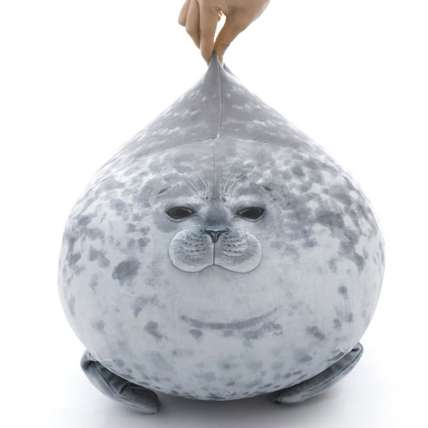 Muñeca de peluche con forma de foca de Osaka, 20 cm, con guata de seda