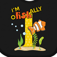 thumbnail image 4 of Inktastic I'm O-fish-ally One Cute Clownfish First Birthday Boys or Girls Baby Bib, 4 of 4