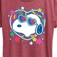 thumbnail image 3 of Peanuts - Snoopy Groovy Heart - Women's Short Sleeve Graphic T-Shirt, 3 of 6