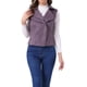 thumbnail image 1 of INSPIRE CHIC Chaleco de Biker Sin Mangas de Ante Falso para Mujer XL Gris Púrpura, 1 of 1