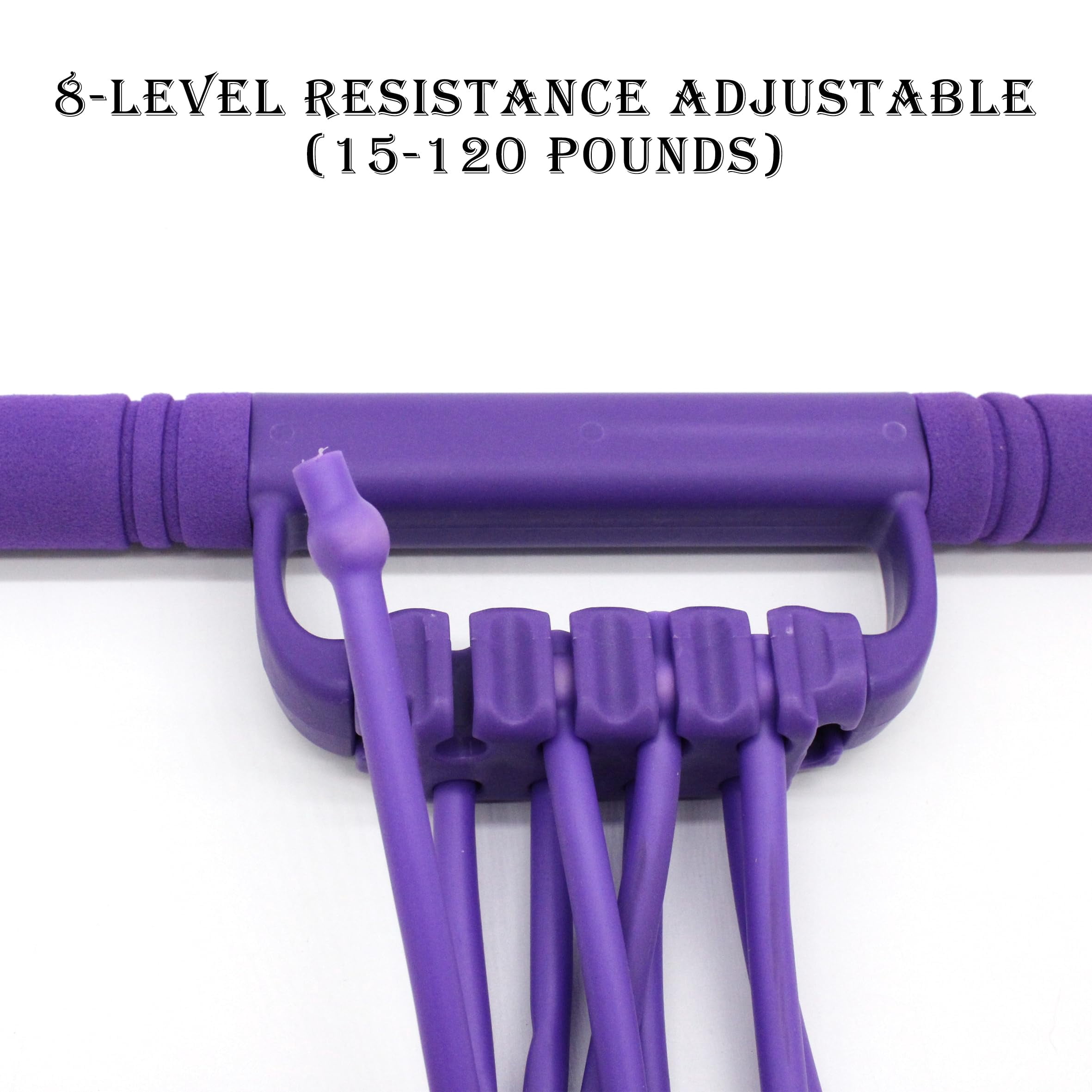 Pedal Resistance Bands with Handles, Multi-Function Tension Rope Band & Pedal Puller Resistance Band for Abdomen/Waist/Arm/Leg Stretching Slimming Training
