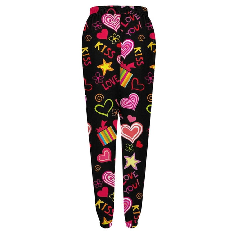 HSMQHJWE Pantalon De Invierno Para Mujer Office Casual Pants Women Ladies  Casual Sports Comfortable Floral Prints Flared Trousers Dressy Casual Pants