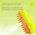 thumbnail image 4 of 3-in-1 Steamy Cat Brush, BunnyPony Cat and Dog Grooming Brush, Pets Steamy Brush, Self Cleaning Steam Cat Brush, Pet Massage Comb（Green), 4 of 5