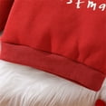 thumbnail image 6 of Little Boys' Sweatshirt Long Sleeved Crew Neck Pullover Sweatshirt with Letter Print Top Fall Winter Clothes ,Size 8-9T , Red, 6 of 9