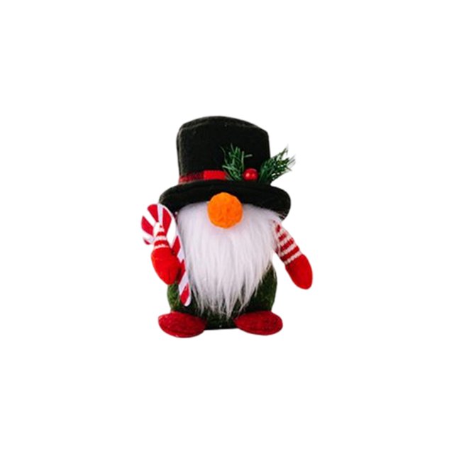 Muñeco de gnomo de Navidad, accesorio de tamaño pequeño, Adorable juguete de peluche interesante, adorno de Navidad, decoración de Festival, Kits de decoración para fiestas Muñeco de nieve Injueey HA070767-01