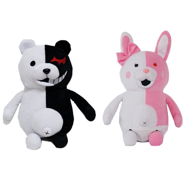 Juego de peluche Monokumas de 25 cm, 2 unidades/set de anime para niños y coleccionistas