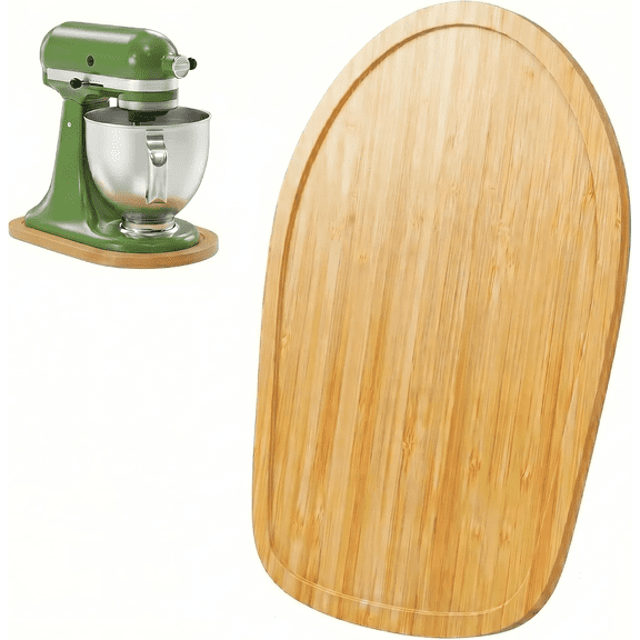 Compatible with KitchenAid 4.5-5 Qt Tilt-Head Mixers, Bamboo Slider Mat with Non-Slip Base