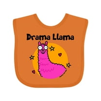 Inktastic Drama Llama Boys or Girls Baby Bib