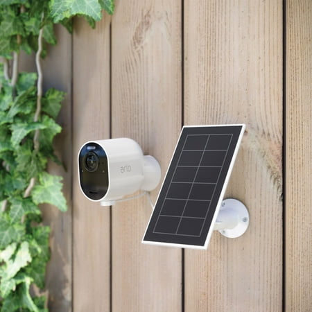 Arlo - Mounted Solar Panel Charger for Pro 5S 2K, Pro 4, Pro 3, Floodlight, Ultra 2, and Ultra Cameras - White