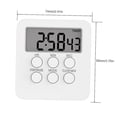 thumbnail image 4 of Digital Timer Clock Magnetic Cooking Countdown Alarm 24 Hours with LCD Screen Mute Mode for Studying Sports Office Classroom Library, 4 of 5