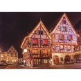 thumbnail image 3 of ABPHQTO 150x220cm Feliz Año Nuevo Telón de fondo Ciudad francesa Colmar en Nochebuena Calle Luces de hadas Casa Navidad Fotografía Fondo Niños Adultos Foto St, 3 of 3