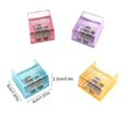 thumbnail image 2 of Eoozwa Pencil Sharpeners, 4 Pcs Pencil Sharpeners Manual,Dual Holes Compact Colored Handheld Pencil Sharpener with Lid Adults Home Office, 2 of 6