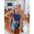 thumbnail image 6 of Women’s Sexy Square Neck Double Lined Seamless Sleeveless Cropped Tank Yoga Crop Basic Tops 2024, 6 of 6