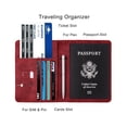 thumbnail image 4 of Portapasaporte WALNEW RFID de Cuero PU con Bolígrafo para Viaje, 4 of 8