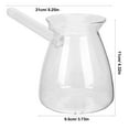 thumbnail image 2 of Raindrops 1Pcs Clear Glass Turkish Coffee Pot Stovetop with Side Handle Design for Kitchen Use and Milk Heating, 2 of 8