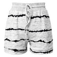 thumbnail image 4 of biudgviw Women's Shorts Drawstring Waist Printed Oversize Shorts Mid -Low Rise Loose Summer Soft Shorts with Pocket Outdoor Casual, 4 of 5