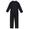 thumbnail image 4 of JanJean Kids Boiler Suit Khaki Coveralls Jumpsuit Protective Overalls for Boys Girls Long Sleeve Black 14, 4 of 7