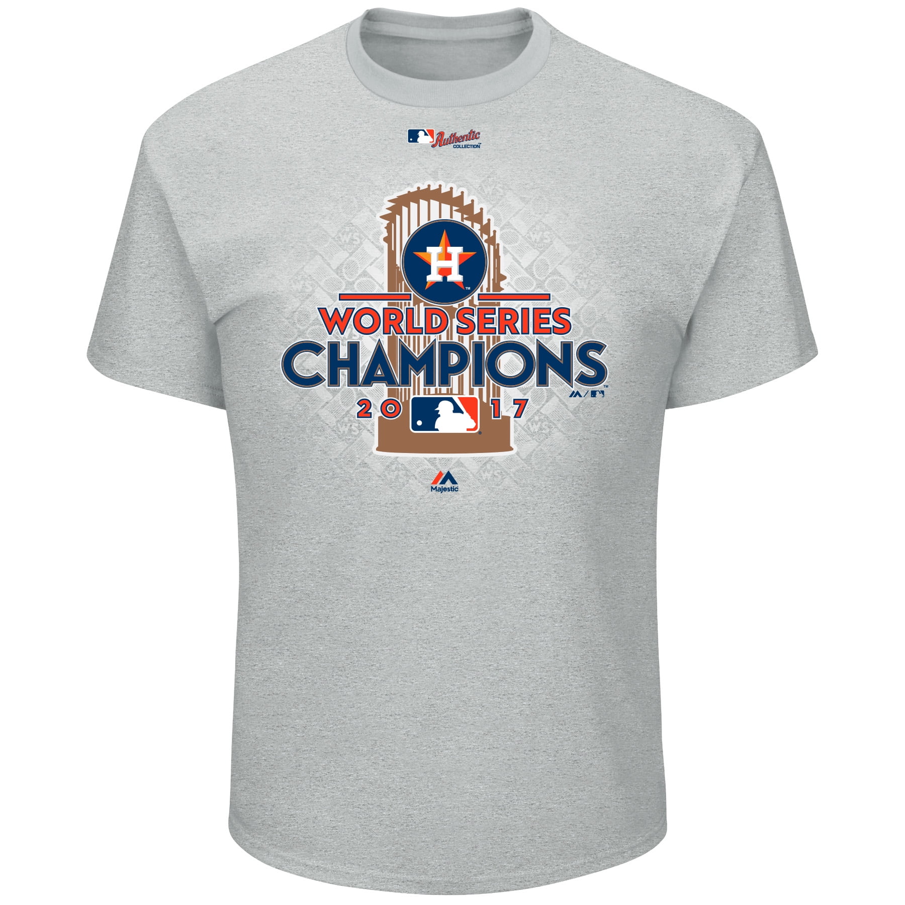 Houston Astros Majestic 2017 World Series Champions Locker Room T-Shirt Heather Gray by MAJESTIC LSG